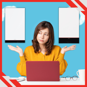 centrleviessmann.ro img - femeie comparand centrale termice pe gaz